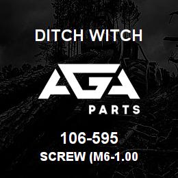 106-595 Ditch Witch SCREW (M6-1.00 | AGA Parts
