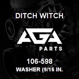 106-598 Ditch Witch WASHER (9/16 IN. | AGA Parts
