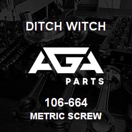 106-664 Ditch Witch METRIC SCREW | AGA Parts