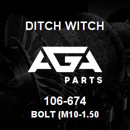 106-674 Ditch Witch BOLT (M10-1.50 | AGA Parts