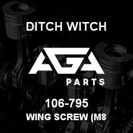 106-795 Ditch Witch WING SCREW (M8 | AGA Parts