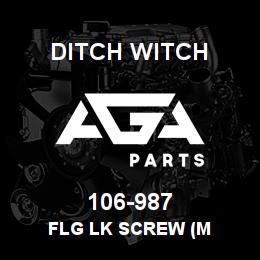 106-987 Ditch Witch FLG LK SCREW (M | AGA Parts