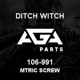 106-991 Ditch Witch MTRIC SCREW | AGA Parts