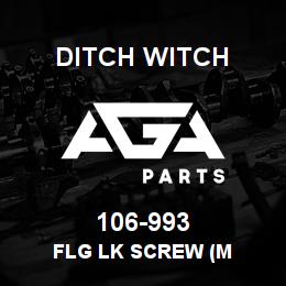 106-993 Ditch Witch FLG LK SCREW (M | AGA Parts