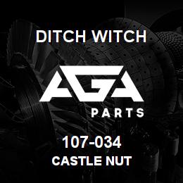 107-034 Ditch Witch CASTLE NUT | AGA Parts