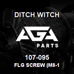 107-095 Ditch Witch FLG SCREW (M8-1 | AGA Parts