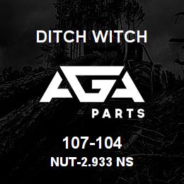 107-104 Ditch Witch NUT-2.933 NS | AGA Parts