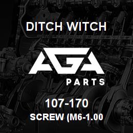 107-170 Ditch Witch SCREW (M6-1.00 | AGA Parts
