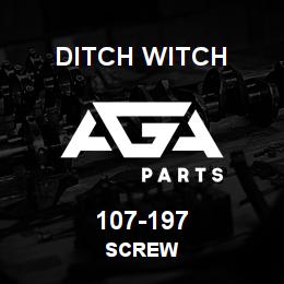 107-197 Ditch Witch SCREW | AGA Parts