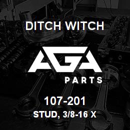 107-201 Ditch Witch STUD, 3/8-16 X | AGA Parts