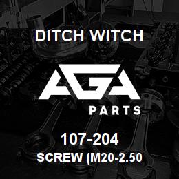107-204 Ditch Witch SCREW (M20-2.50 | AGA Parts