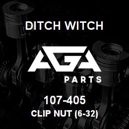 107-405 Ditch Witch CLIP NUT (6-32) | AGA Parts