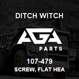 107-479 Ditch Witch SCREW, FLAT HEA | AGA Parts