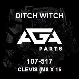 107-517 Ditch Witch CLEVIS (M8 X 16 | AGA Parts