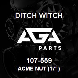 107-559 Ditch Witch ACME NUT (1" ) | AGA Parts