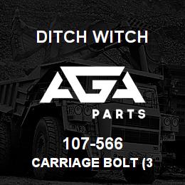 107-566 Ditch Witch CARRIAGE BOLT (3 | AGA Parts
