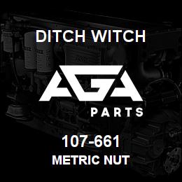 107-661 Ditch Witch METRIC NUT | AGA Parts