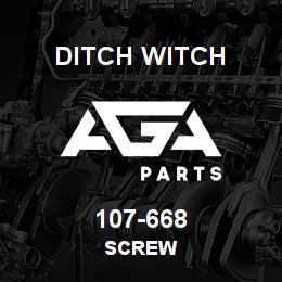 107-668 Ditch Witch SCREW | AGA Parts