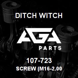 107-723 Ditch Witch SCREW (M16-2.00 | AGA Parts