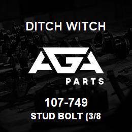 107-749 Ditch Witch STUD BOLT (3/8 | AGA Parts