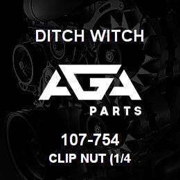107-754 Ditch Witch CLIP NUT (1/4 | AGA Parts