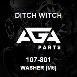 107-801 Ditch Witch WASHER (M6) | AGA Parts