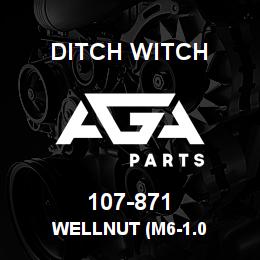 107-871 Ditch Witch WELLNUT (M6-1.0 | AGA Parts