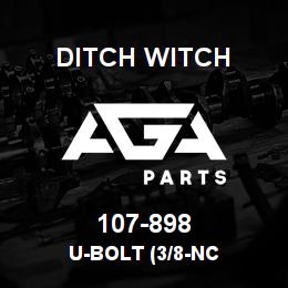 107-898 Ditch Witch U-BOLT (3/8-NC | AGA Parts