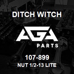 107-899 Ditch Witch NUT 1/2-13 LITE | AGA Parts