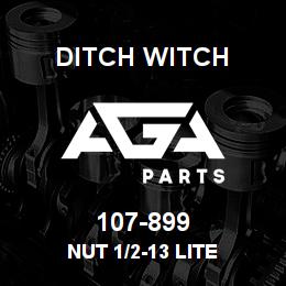 107-899 Ditch Witch NUT 1/2-13 LITE | AGA Parts