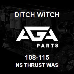 108-115 Ditch Witch NS THRUST WAS | AGA Parts