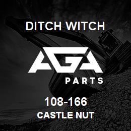 108-166 Ditch Witch CASTLE NUT | AGA Parts