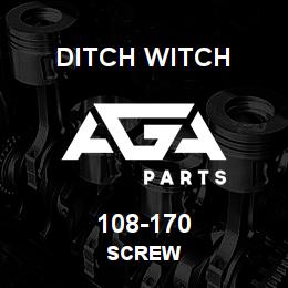 108-170 Ditch Witch SCREW | AGA Parts