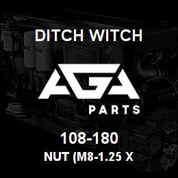 108-180 Ditch Witch NUT (M8-1.25 X | AGA Parts