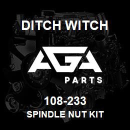 108-233 Ditch Witch SPINDLE NUT KIT | AGA Parts