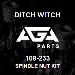108-233 Ditch Witch SPINDLE NUT KIT | AGA Parts