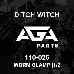 110-026 Ditch Witch WORM CLAMP (1/2 | AGA Parts