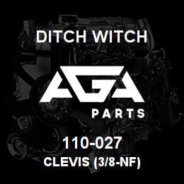 110-027 Ditch Witch CLEVIS (3/8-NF) | AGA Parts