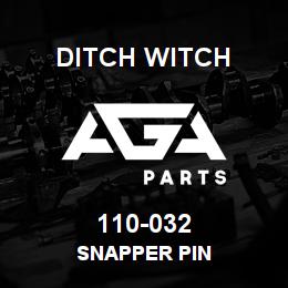110-032 Ditch Witch SNAPPER PIN | AGA Parts