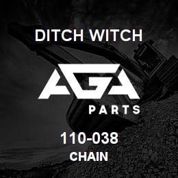 110-038 Ditch Witch CHAIN | AGA Parts