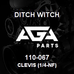 110-067 Ditch Witch CLEVIS (1/4-NF) | AGA Parts