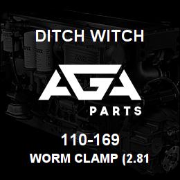 110-169 Ditch Witch WORM CLAMP (2.81 | AGA Parts