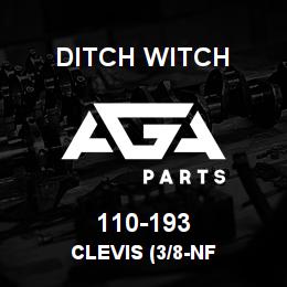 110-193 Ditch Witch CLEVIS (3/8-NF | AGA Parts