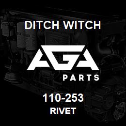 110-253 Ditch Witch RIVET | AGA Parts