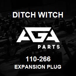 110-266 Ditch Witch EXPANSION PLUG | AGA Parts