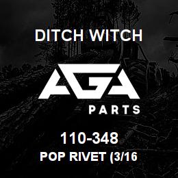 110-348 Ditch Witch POP RIVET (3/16 | AGA Parts