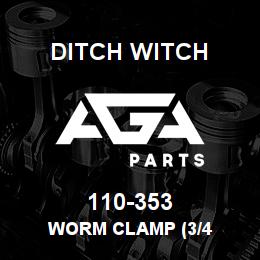 110-353 Ditch Witch WORM CLAMP (3/4 | AGA Parts