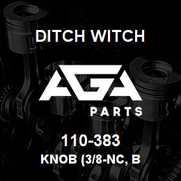 110-383 Ditch Witch KNOB (3/8-NC, B | AGA Parts
