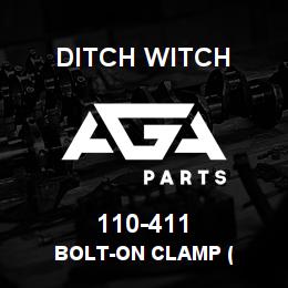 110-411 Ditch Witch BOLT-ON CLAMP ( | AGA Parts