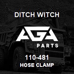 110-481 Ditch Witch HOSE CLAMP | AGA Parts